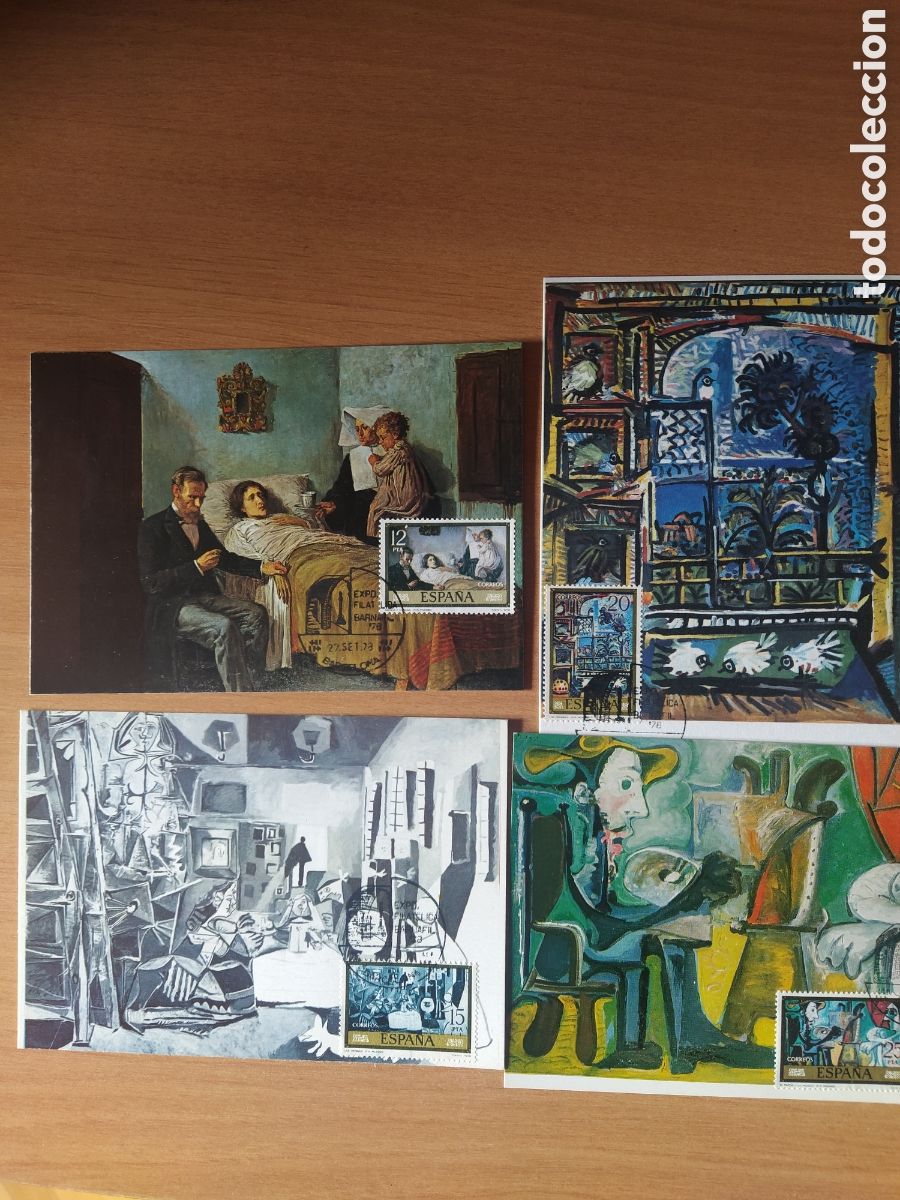 Sellos: Tarjetas m&aacute;ximas Picasso 1978 - Foto 2