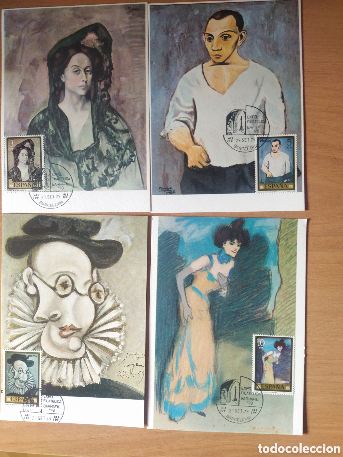 Sellos: Tarjetas m&aacute;ximas Picasso 1978 - Foto 1