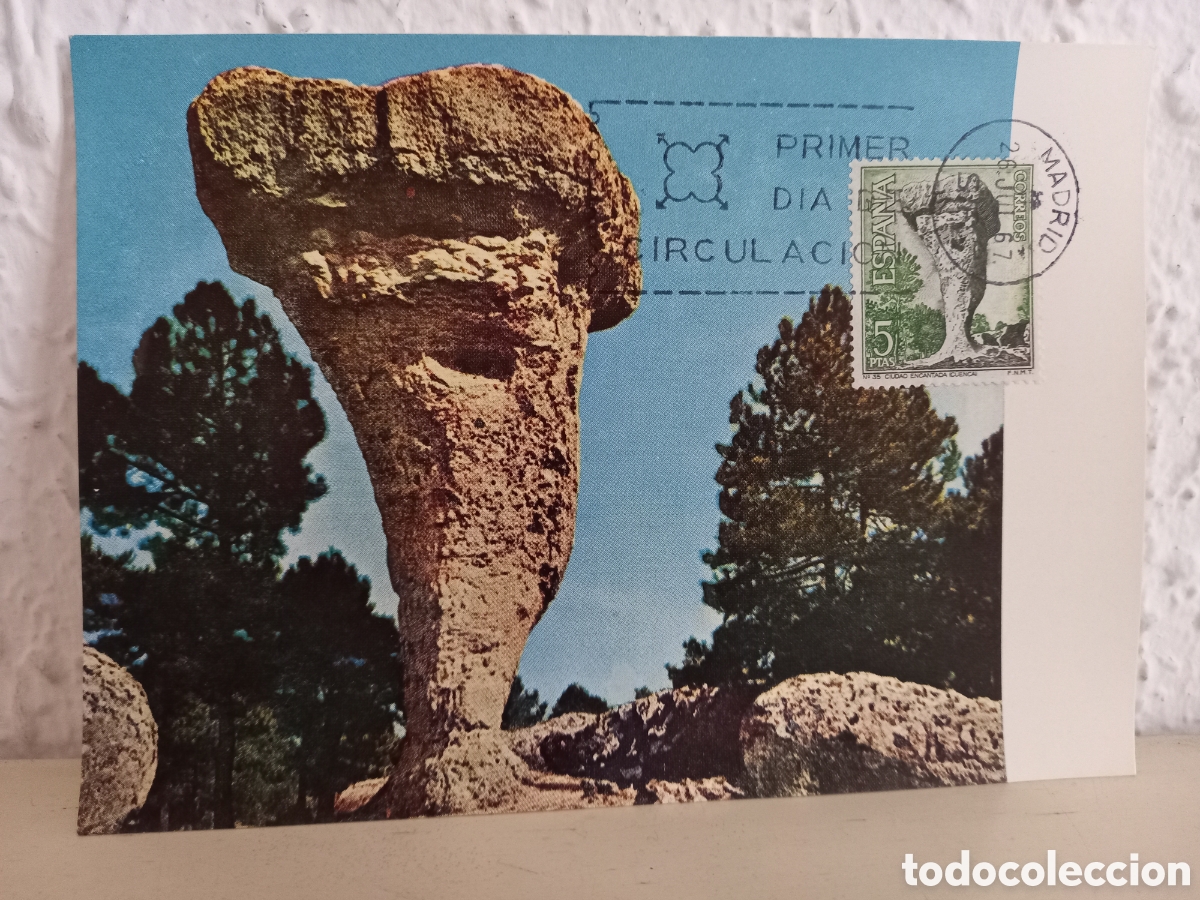 Sellos: Tarjeta M&aacute;xima. Cuenca. Ciudad Encantada - Foto 1
