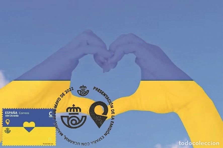 Sellos: Spain 2022 - Solidaridad con Ucrania carte maximum - Foto 1