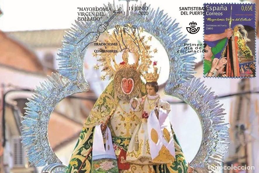 Sellos: Spain 2020 - Virgen del Collado carte maximum - Foto 1