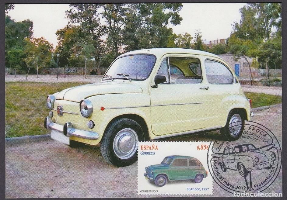 Sellos: Spain 2012 - Coches de epoca Seat 600 carte maximum - Foto 1