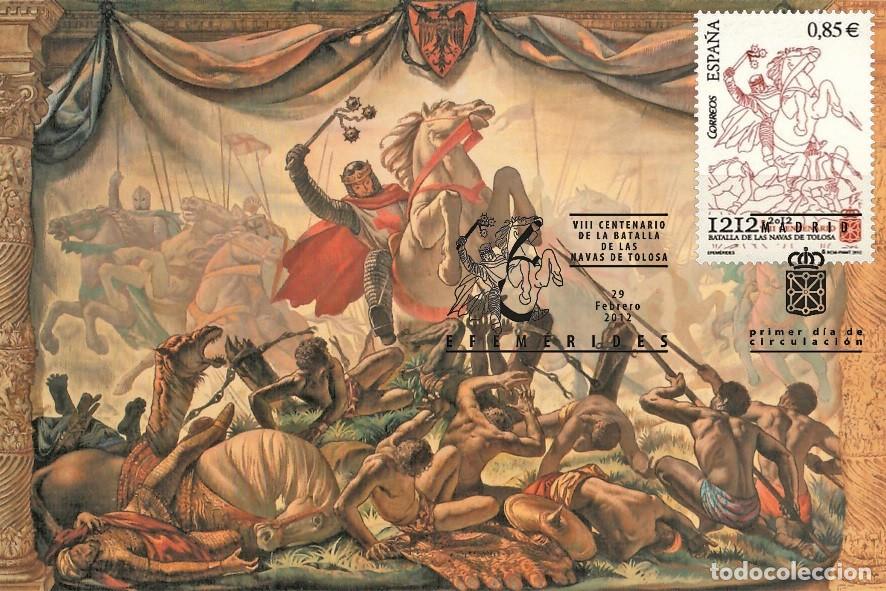 Sellos: Spain 2012 - Batalla de las Navas de Tolosa carte maximum - Foto 1
