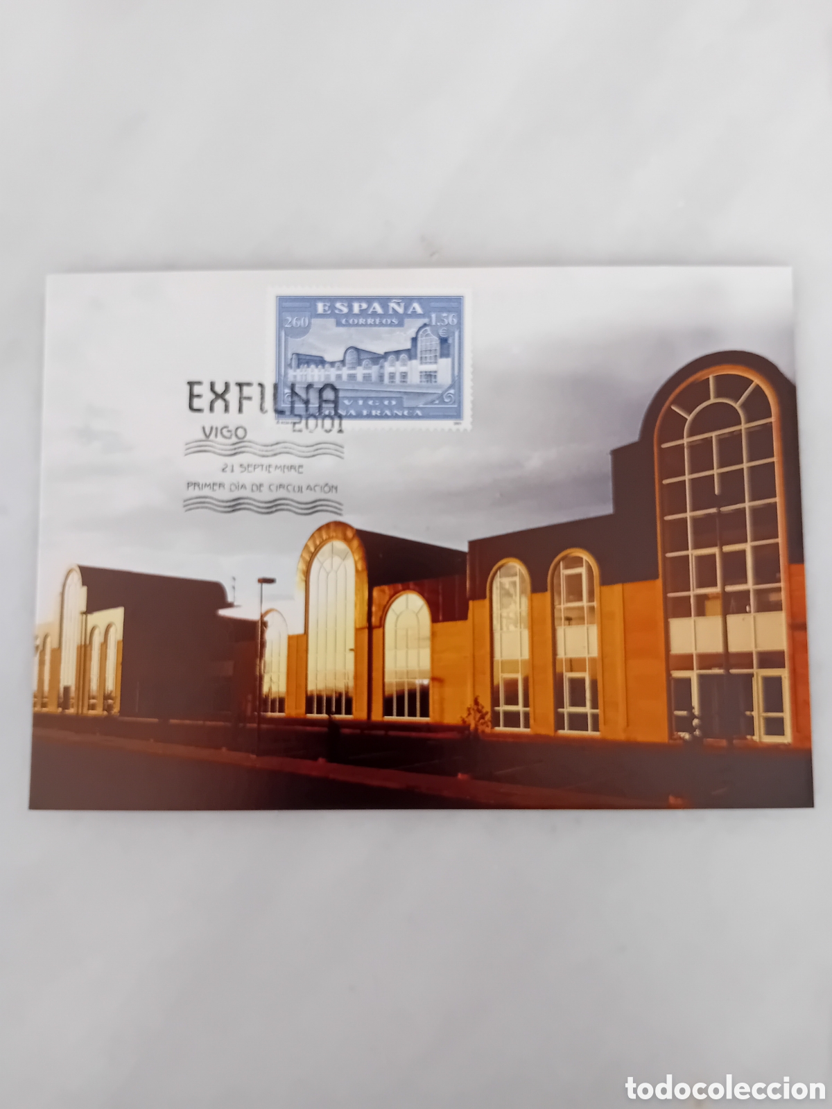 Sellos: tarjeta m&aacute;xima edificio central del Consorcio de la Zona Franca Vigo - Foto 1