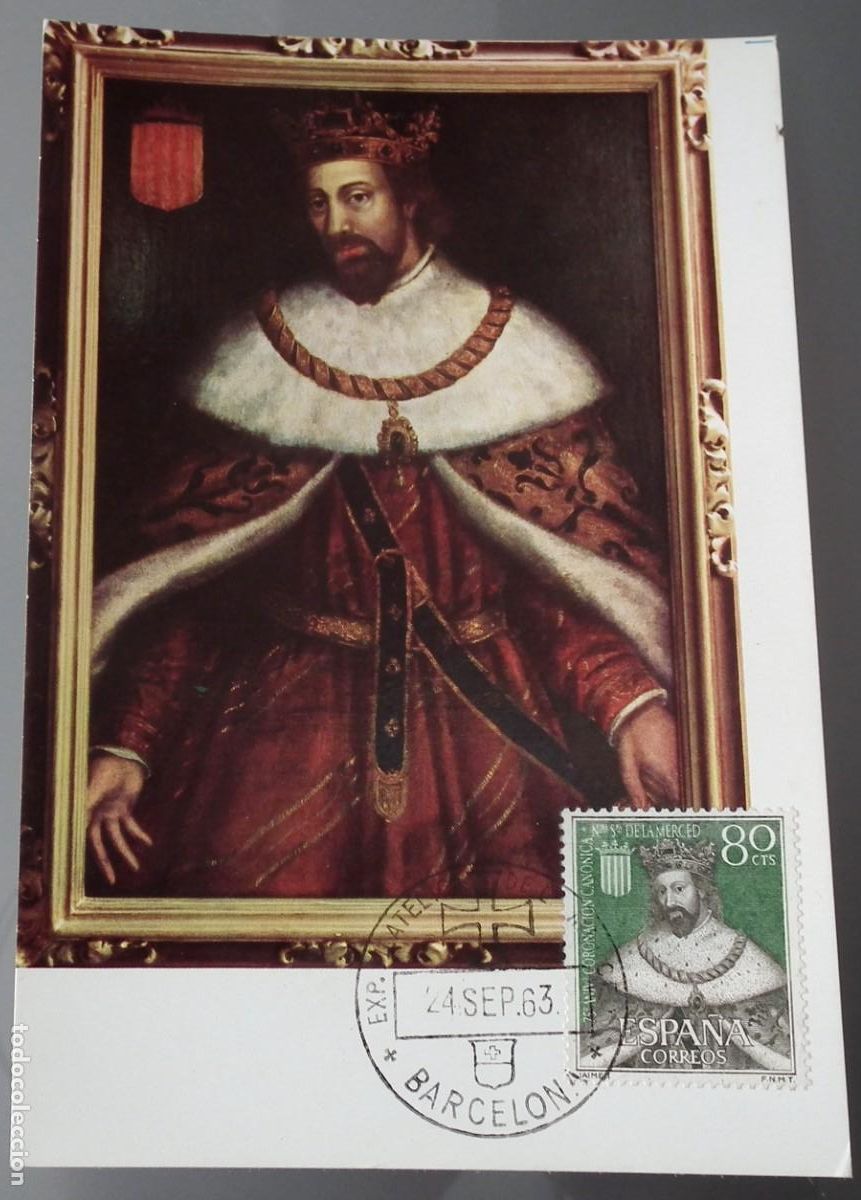 Sellos: TARJETA M&Aacute;XIMA DE JAIME I &rdquo;EL CONQUISTADOR&rdquo; - Foto 1