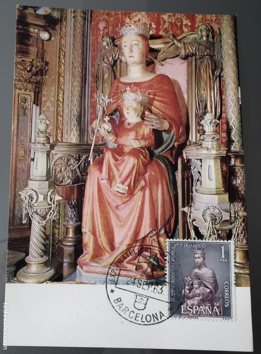 Sellos: TARJETA M&Aacute;XIMA DE NUESTRA SE&Ntilde;ORA DE LA MERCED - Foto 1