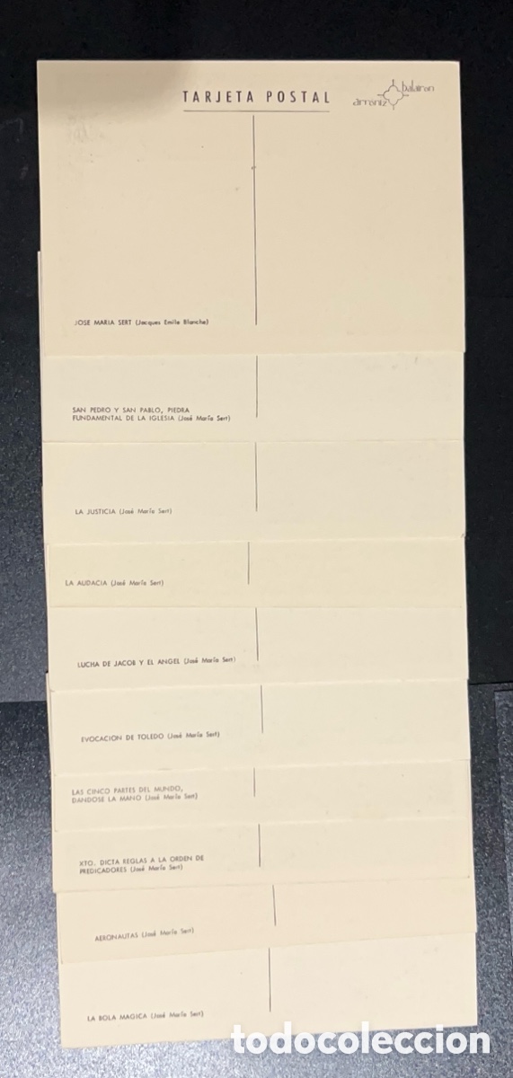 Sellos: Jose Maria Sert 1966 Tarjetas Maxima - Foto 2