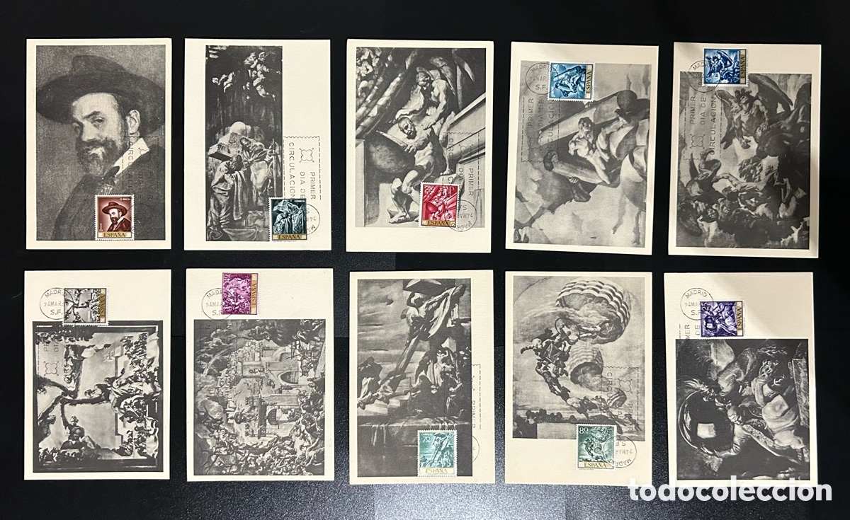 Sellos: Jose Maria Sert 1966 Tarjetas Maxima - Foto 1