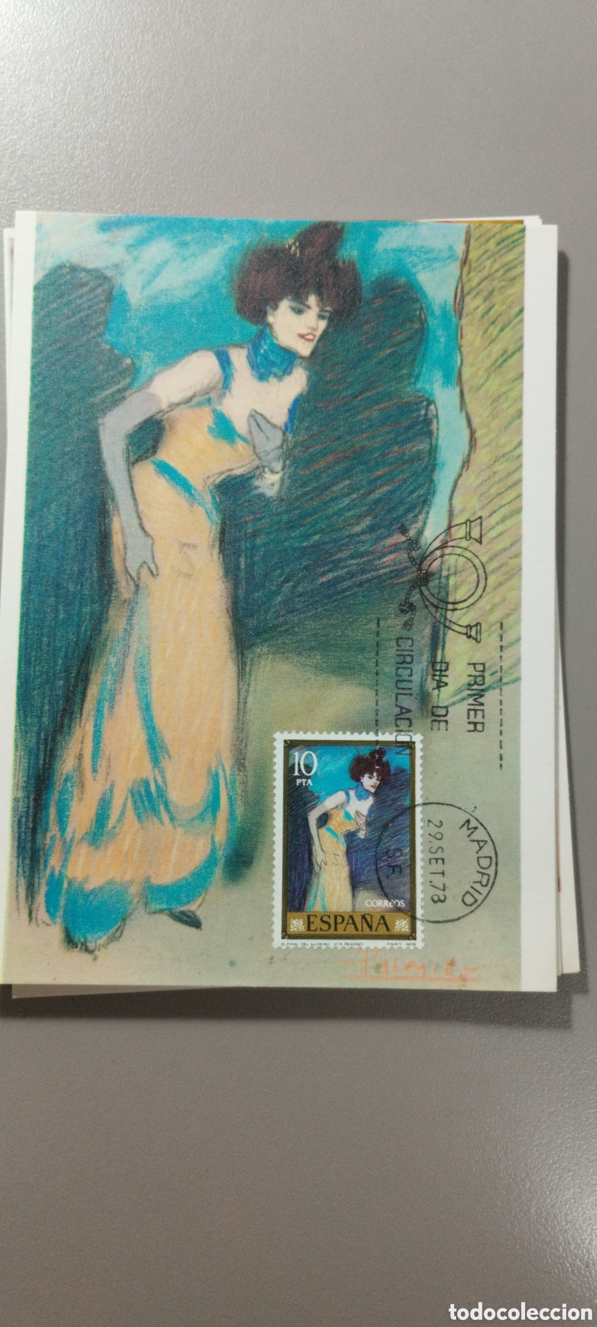 Sellos: Tarjeta M&aacute;xima Picasso 8 a&ntilde;o 1978 - Foto 3