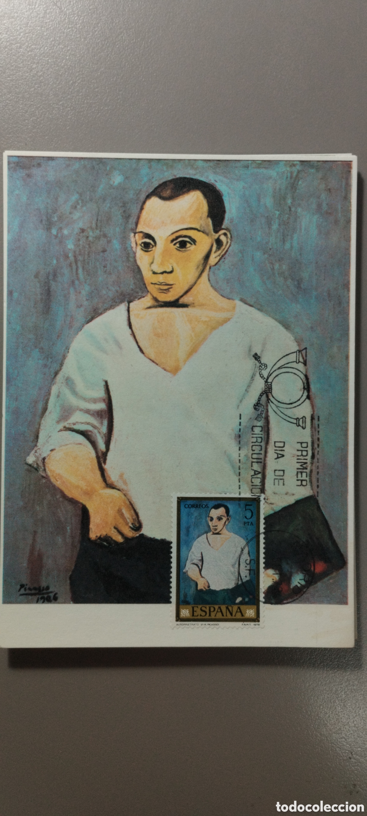 Sellos: Tarjeta M&aacute;xima Picasso 8 a&ntilde;o 1978 - Foto 1