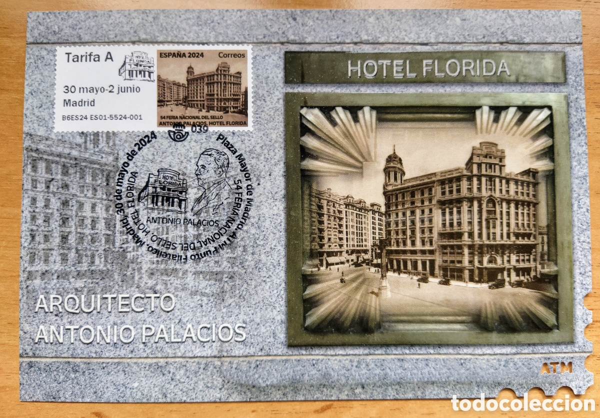 Sellos: Tarjeta m&aacute;xima Hotel Florida - Foto 1
