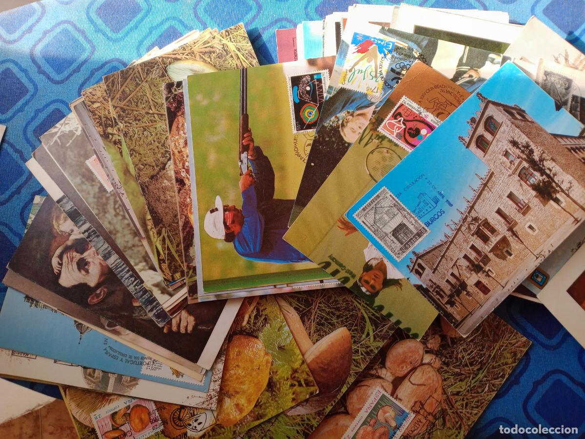 Sellos: ESPA&Ntilde;A: lote de 82 tarjetas m&aacute;ximas diferentes - Foto 1