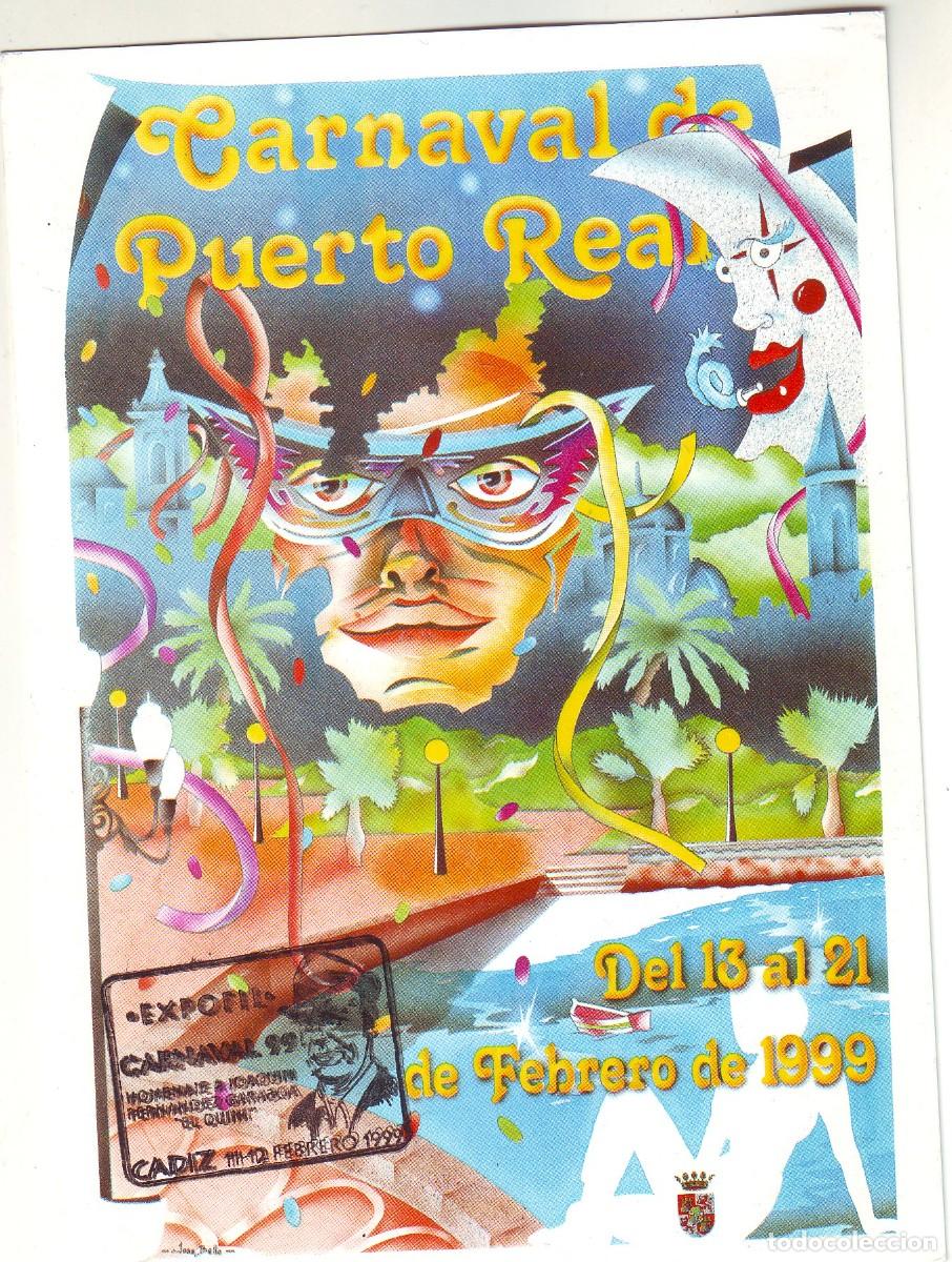 Sellos: TARJETA CARNAVAL DE PUERTO REAL 1999 - Foto 1