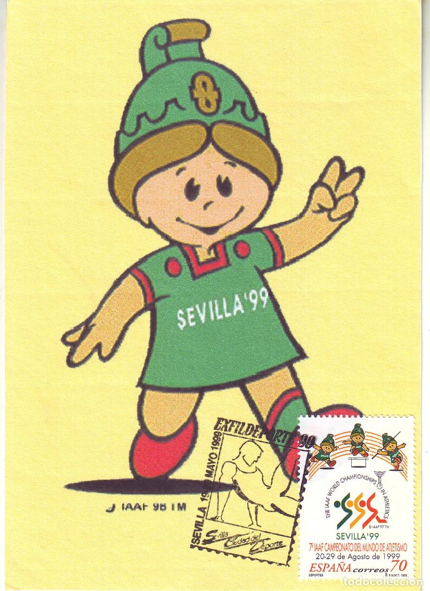Sellos: TARJETA SEVILLA&acute;99 EXFILNA - Foto 1