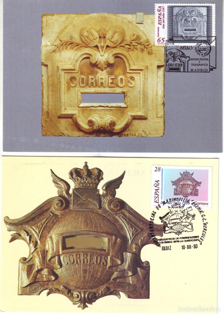 Sellos: DOS POSTALES BUZON DE CORREOS - Foto 1