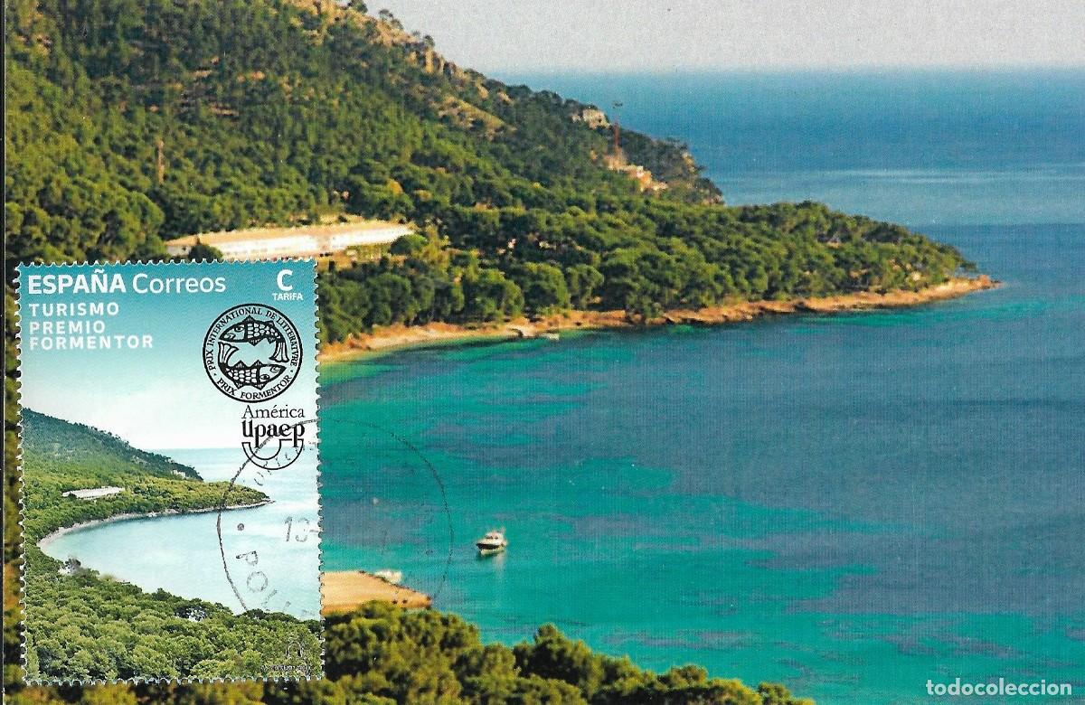 Sellos: ESPA&Ntilde;A. TARJETA MAXIMA PRIMER DIA. CABO FORMENTOR. 2021