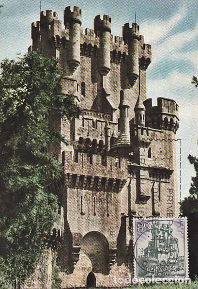 Sellos: Edifil 1743, castillo de Butron (Vizcaya) tarjeta maxima de primer dia de 13-8-1966