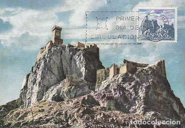 Sellos: Edifil 1742, castillo de Monteagudo (Murcia) tarjeta m&aacute;xima de primer d&iacute;a de 13-8-1966