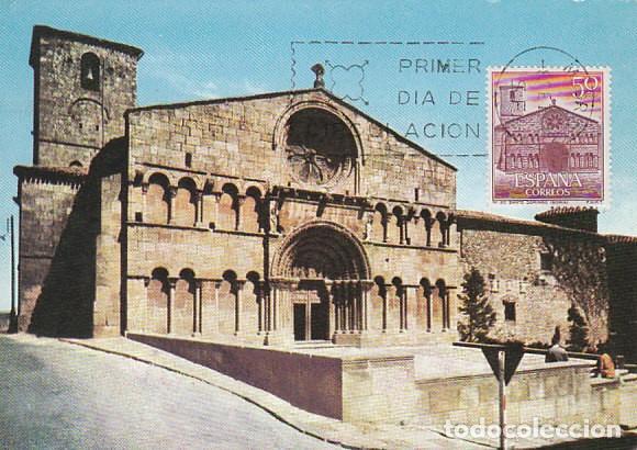 Sellos: Edifil 1729, iglesia de santo domingo (Soria), tarjeta maxima de primer dia de 8-9-1966
