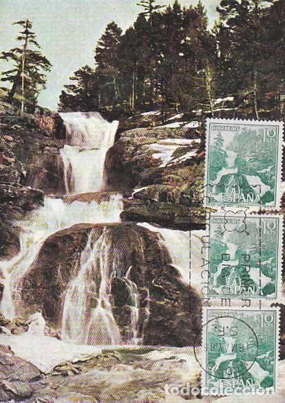 Sellos: EDIFIL 1726, VALLE DE BOHI (LLEIDA), TARJETA MAXIMA DE PRIMER DIA DEL A&Ntilde;O 1966