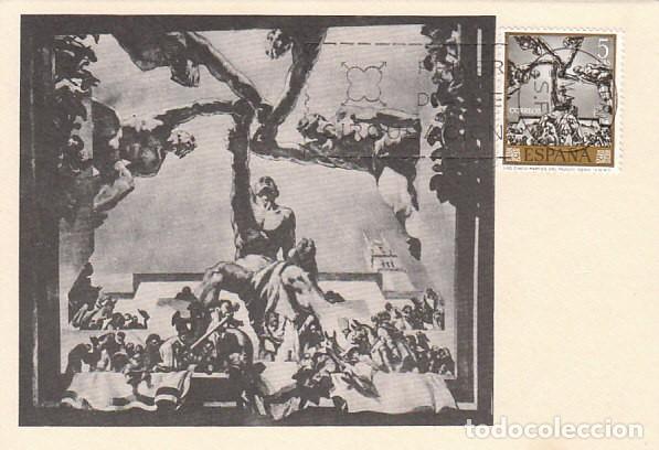 Sellos: Edifil 1718, Sert: las cinco partes del mundo, tarjeta m&aacute;xima de primer d&iacute;a de 23-3-1966