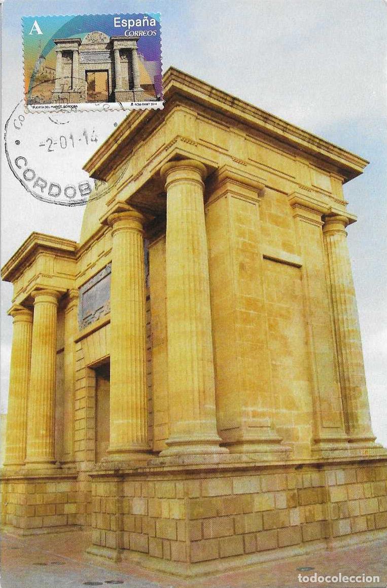Sellos: PUERTA DEL PUENTE ARCOS Y PUERTAS MONUMENTALES 2014 (EDIFIL 4844) TM PD MATASELLOS CORDOBA RARO MPM