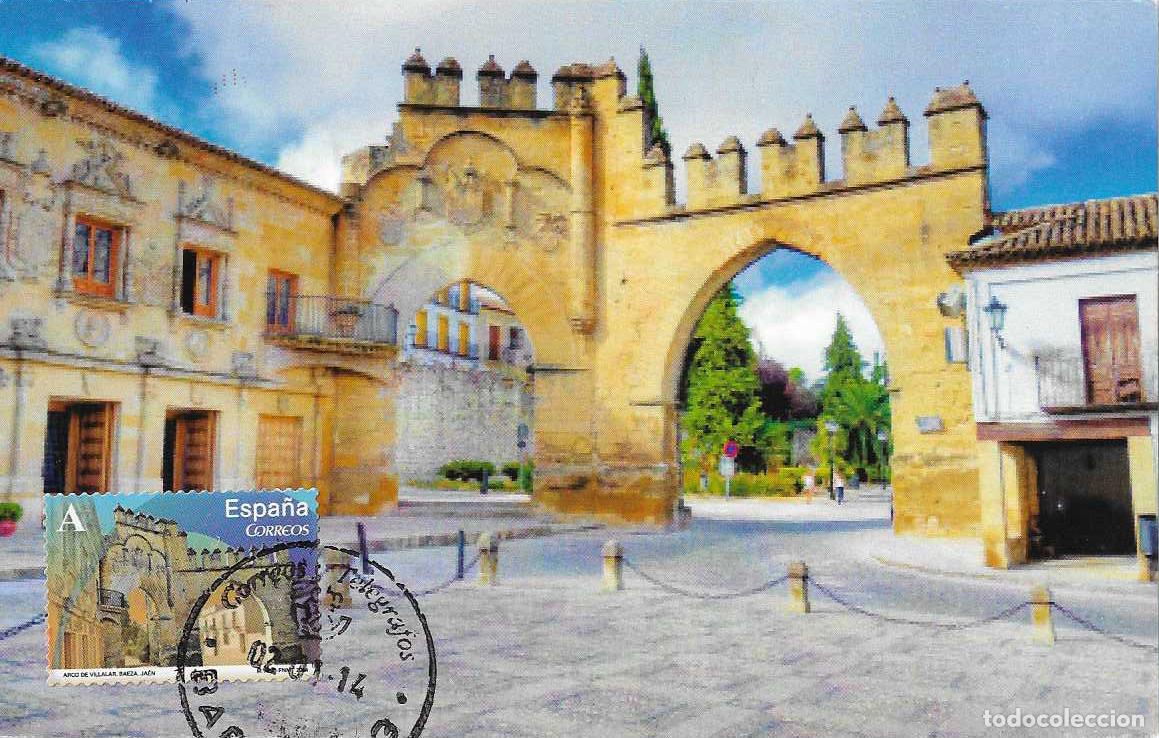 Sellos: ARCO DE VILLALAR ARCOS Y PUERTAS MONUMENTALES 2014 (EDIFIL 4843) TM PD MATASELLO BAEZA JAEN RARO MPM