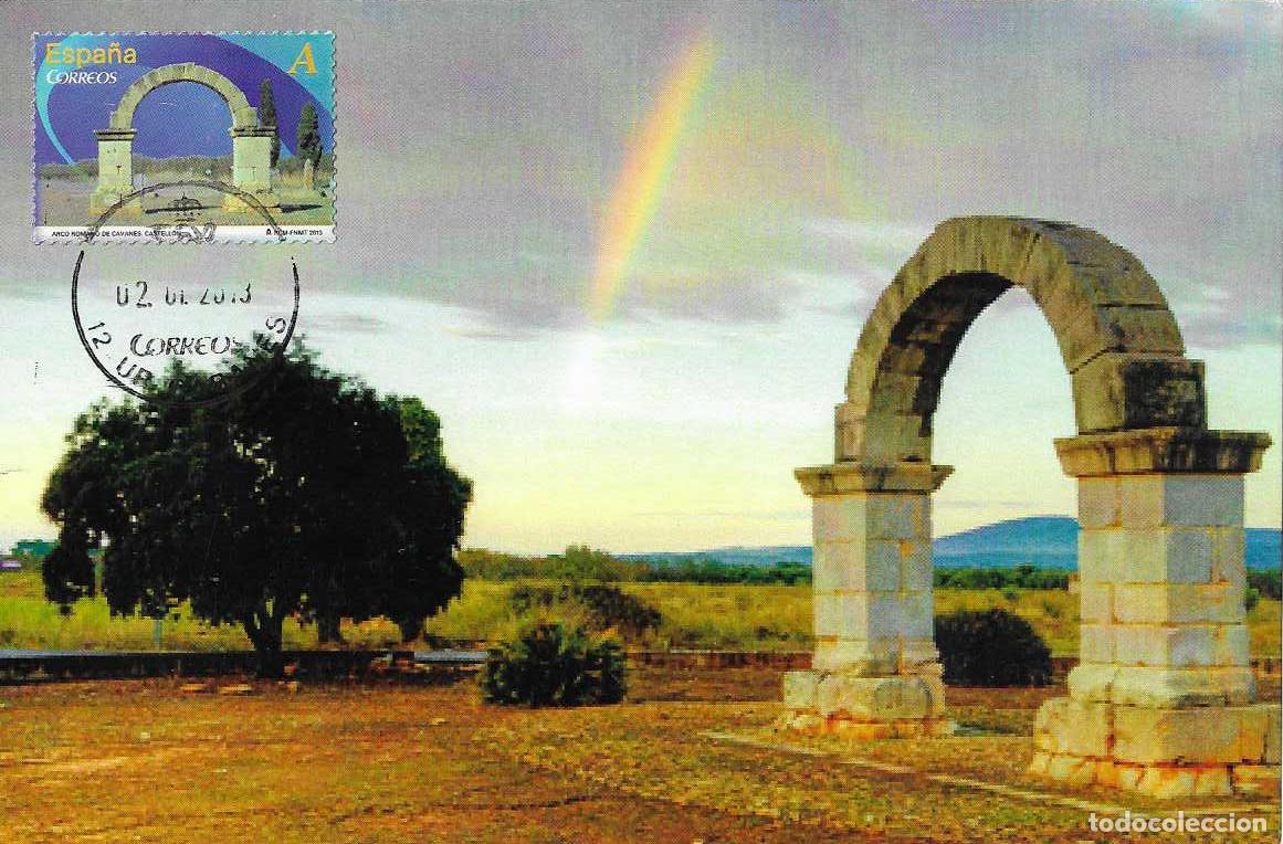 Sellos: ARCO ROMANO DE CABANES ARCOS Y PUERTAS MONUMENTALES 2013 (EDIFIL 4770) TM PD CABANES (CASTELLON) MPM