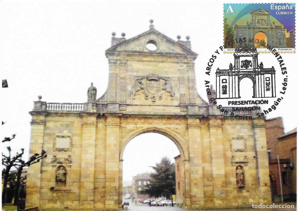 Sellos: ARCO SAN BENITO ARCOS PUERTAS MONUMENTALES 2014 (EDIFIL 4841) TM MOD 2 PRESENTACION SAHAGUN LEON MPM