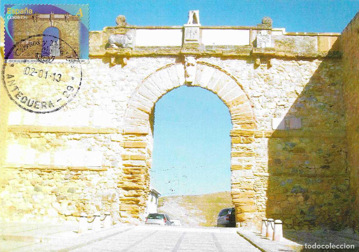 Sellos: ARCO DE LOS GIGANTES ARCOS PUERTAS MONUMENTALES 2013 (EDIFIL 4765) TM PD MOD 2 ANTEQUERA MALAGA MPM