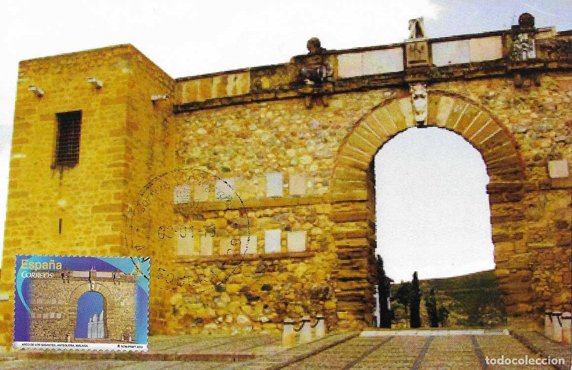 Sellos: ARCO DE LOS GIGANTES ARCOS PUERTAS MONUMENTALES 2013 (EDIFIL 4765) TM PD MOD 1 ANTEQUERA MALAGA MPM