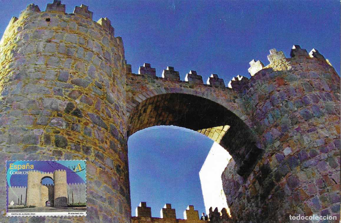 Sellos: PUERTA DEL ALCAZAR ARCOS Y PUERTAS MONUMENTALES 2013 (EDIFIL 4763) TM PD MATASELLOS AVILA RARO MPM