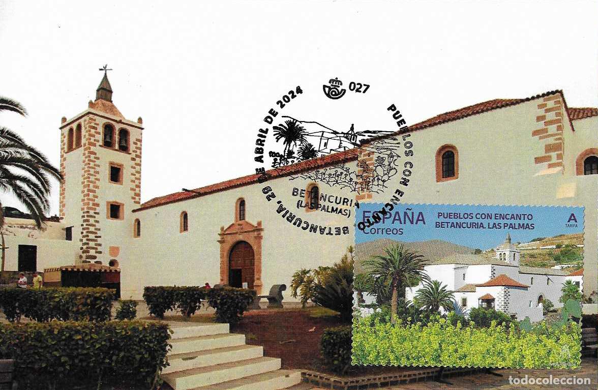 Sellos: IGLESIA CONCEPCION SANTA MARIA PUEBLOS CON ENCANTO 2024 (EDIFIL 5742) TM PD BETANCURIA CANARIAS MPM