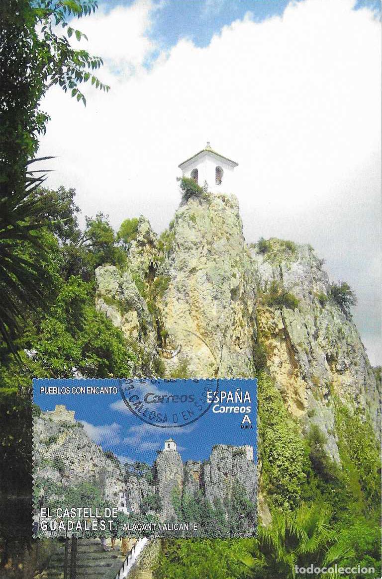 Sellos: EL CASTELL DE GUADALEST PUEBLOS CON ENCANTO 2018 (EDIFIL 5211) TM CALLOSA DE ENSARRIA ALICANTE MPM