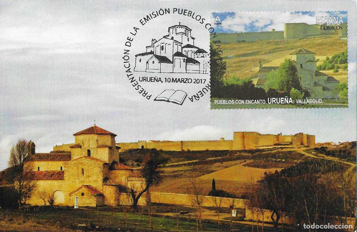 Sellos: URUE&Ntilde;A PUEBLOS CON ENCANTO 2017 (EDIFIL 5129) TM PD MATASELLOS PRESENTACION URUE&Ntilde;A (VALLADOLID) MPM