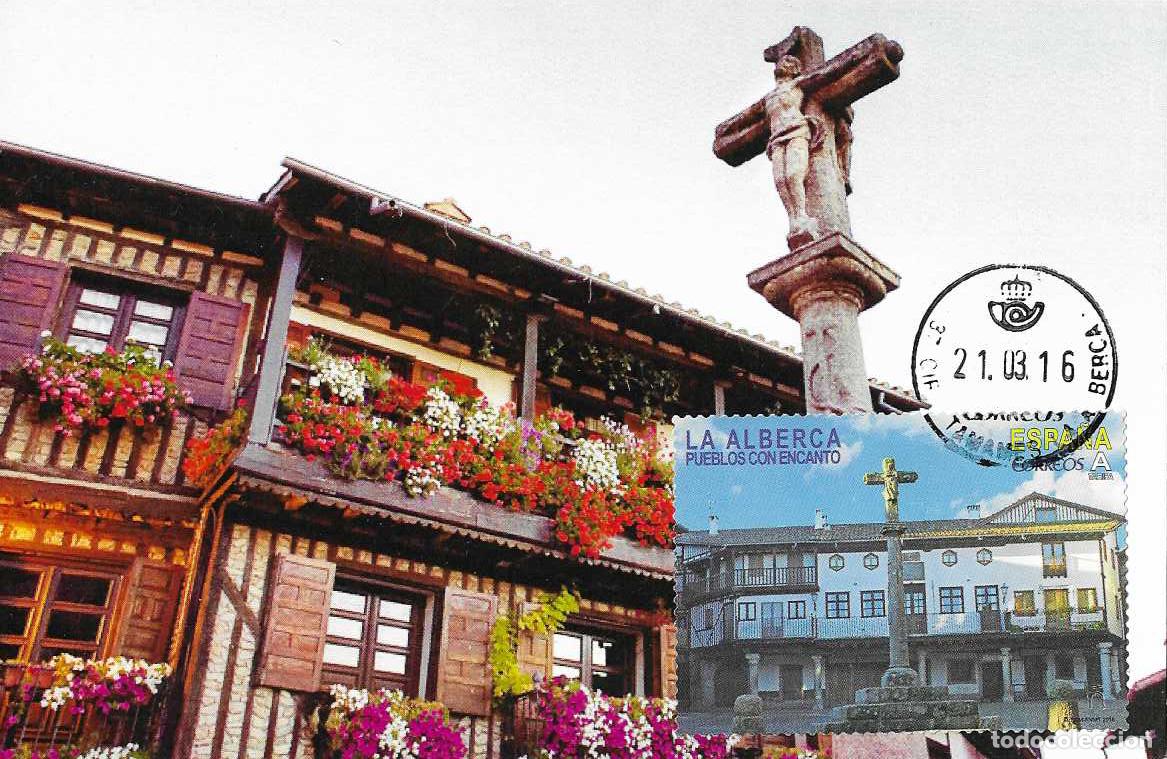 Sellos: LA ALBERCA PUEBLOS CON ENCANTO 2016 (EDIFIL 5042) TM PD MATASELLO TAMAMES LA ALBERCA (SALAMANCA) MPM