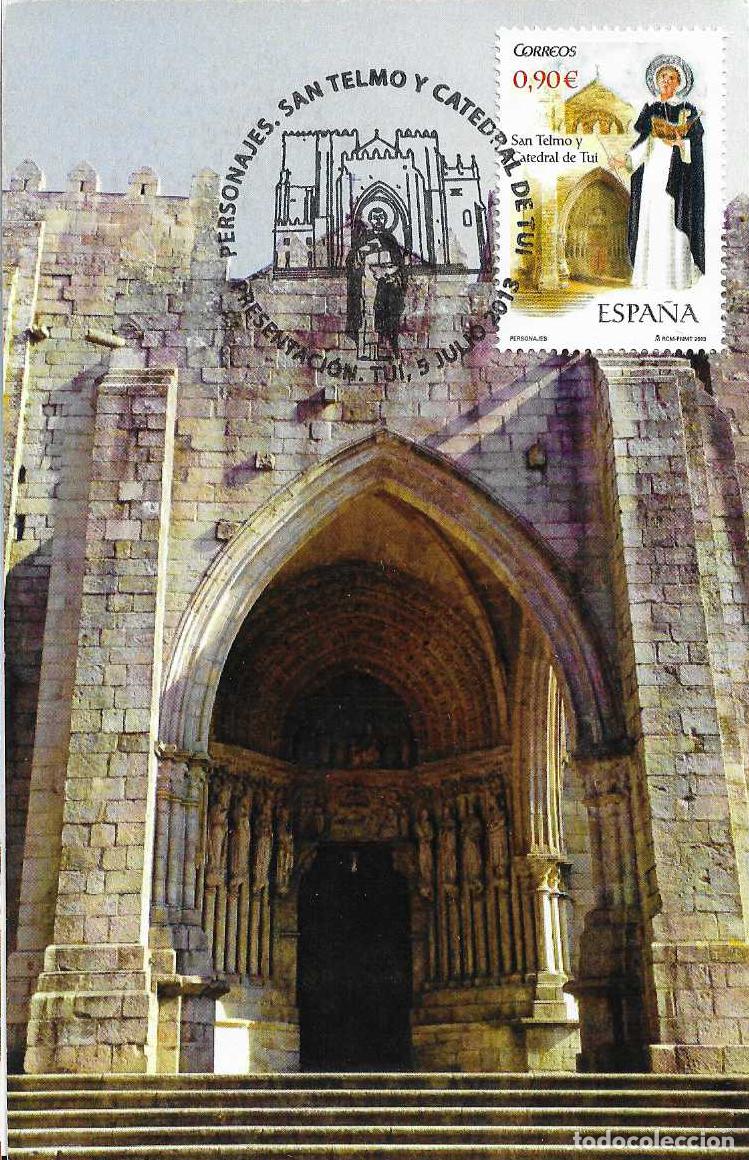 Sellos: SAN TELMO Y LA CATEDRAL TUY PERSONAJES 2013 (EDIFIL 4809) TM MOD 1 PRESENTACION TUI (PONTEVEDRA) MPM