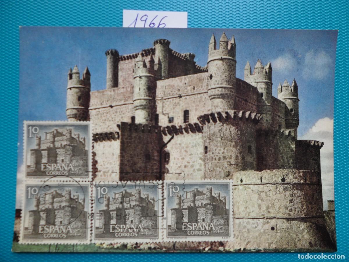 Sellos: 1966-ESPA&Ntilde;A-TARJETAS MAXIMAS-VER FOTO- N&ordm;1738-CASTILLOS DE ESPA&Ntilde;A-CASTILLO DE GUADAMUR(TOLEDO)
