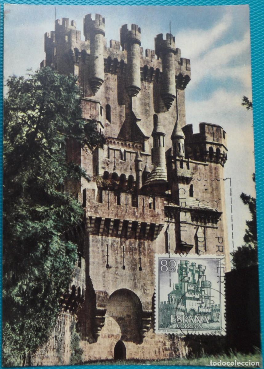 Sellos: 1966-ESPA&Ntilde;A-TARJETAS MAXIMAS-VER FOTO- N&ordm;1743-CASTILLOS DE ESPA&Ntilde;A-CASTILLO DE BUTRON(VIZCAYA)