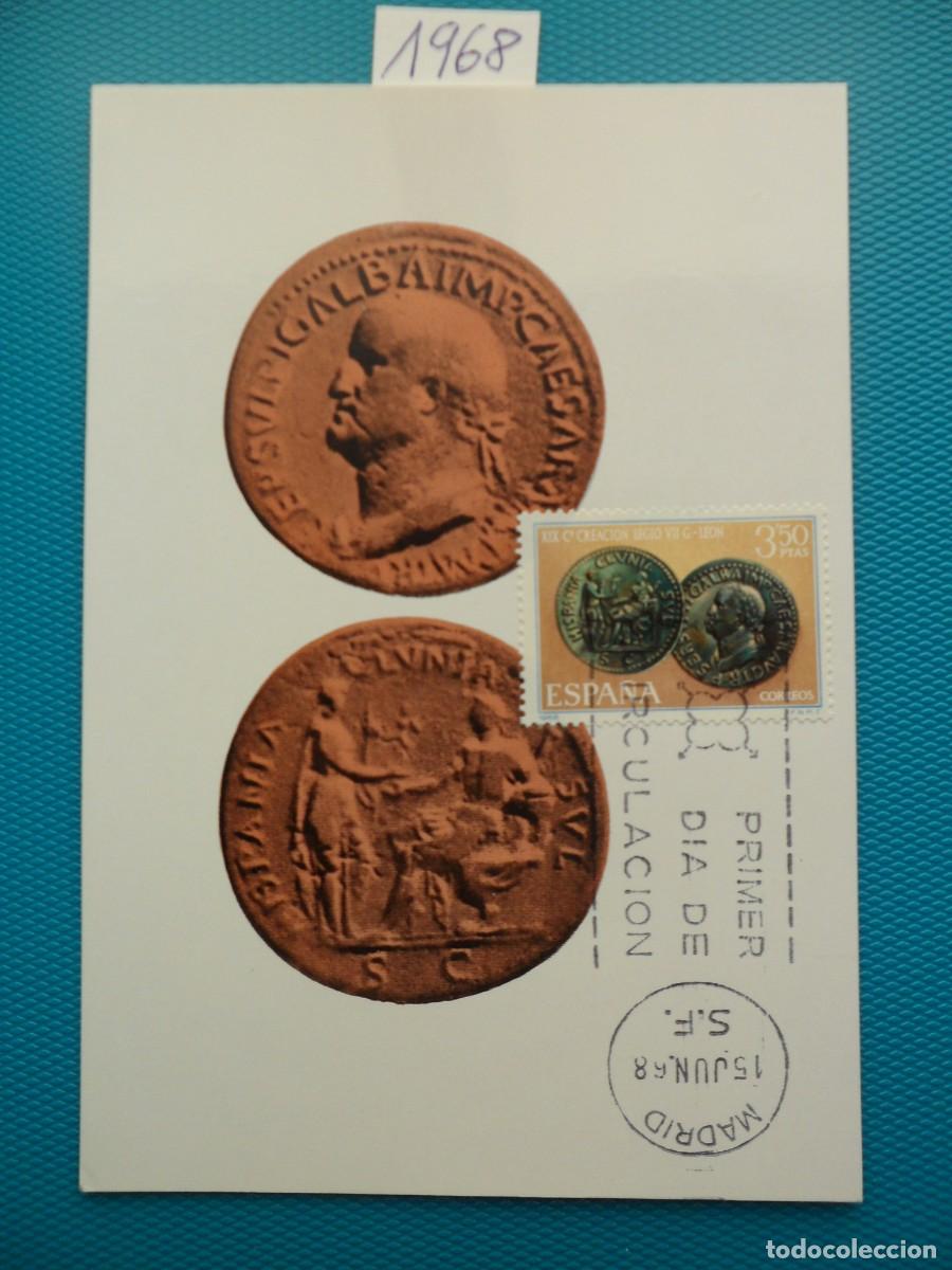 Sellos: 1968-ESPA&Ntilde;A-TARJETAS MAXIMAS-VER FOTO- N&ordm;1873-XIX CENTENARIO DE LA LEGIO VII GEMINA,FUNDACION DE LEO