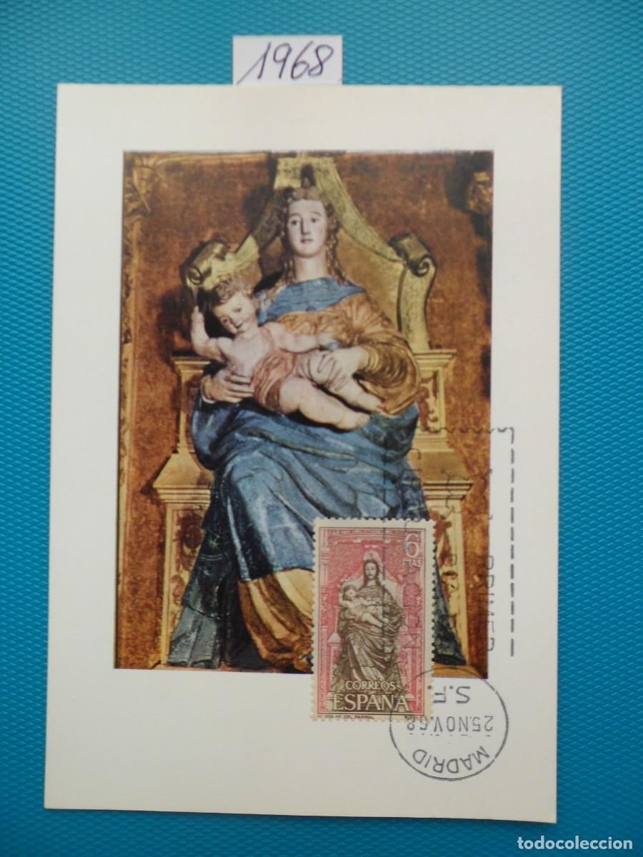 Sellos: 1968-ESPA&Ntilde;A-TARJETAS MAXIMAS-VER FOTO- N&ordm;1896-MONASTERIO DE SANTA MARIA DEL PARRAL