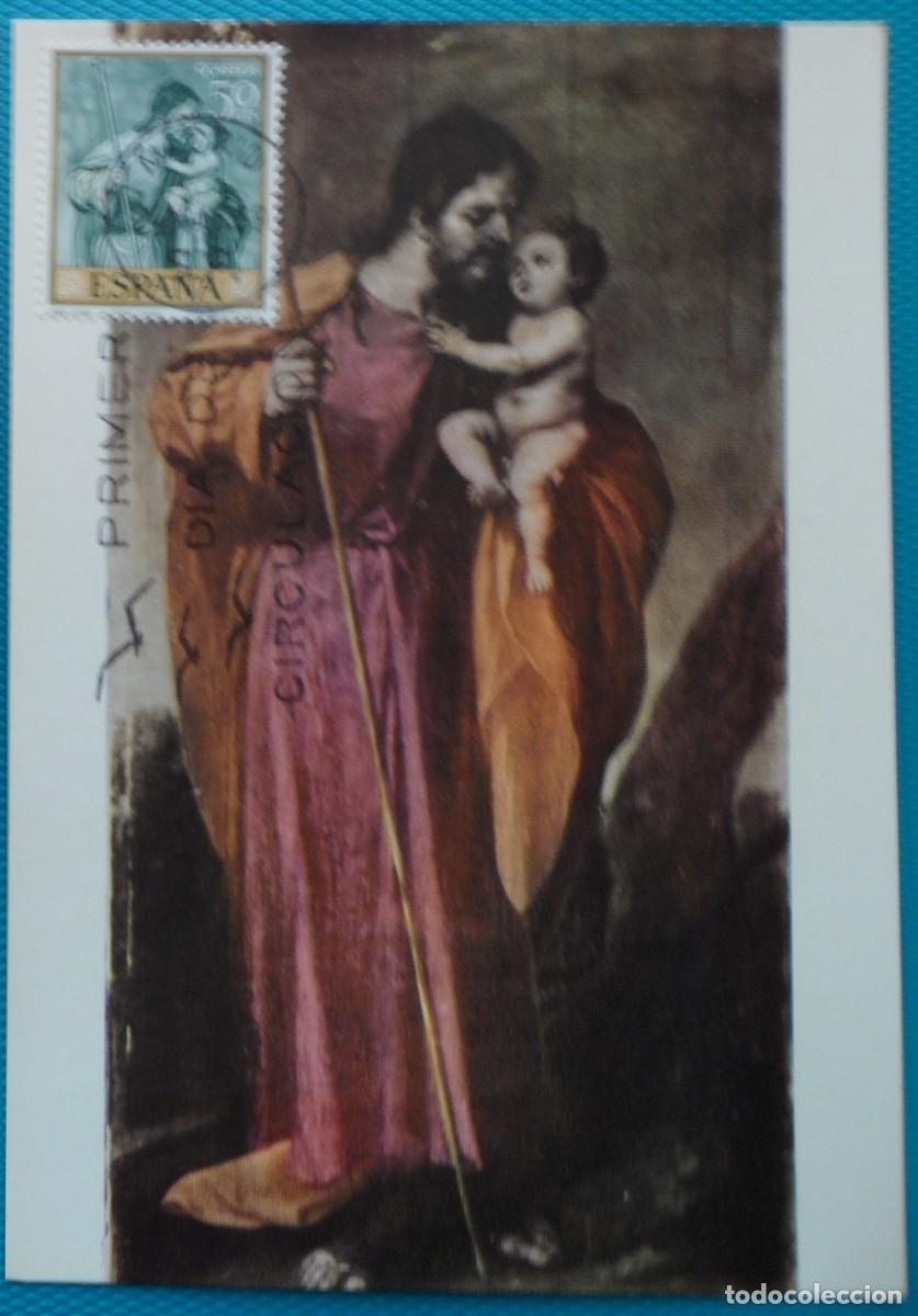 Sellos: 1969-ESPA&Ntilde;A-TARJETAS MAXIMAS-VER FOTO- N&ordm;1911-PINTOR ALONSO CANO(SAN JOSE)