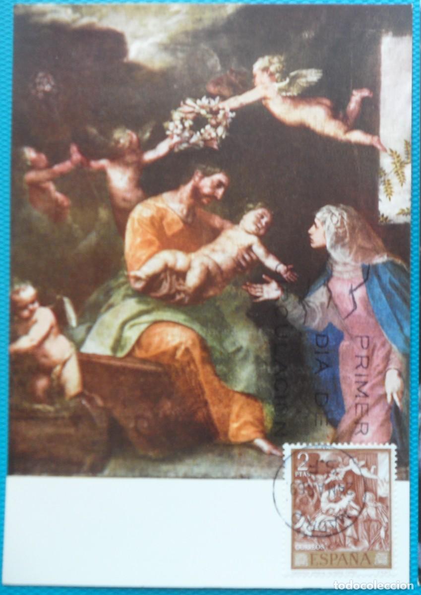 Sellos: 1969-ESPA&Ntilde;A-TARJETAS MAXIMAS-VER FOTO- N&ordm;1914-PINTOR ALONSO CANO(SAGRADA FAMILIA)