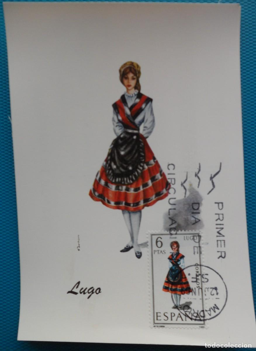 Sellos: 1969-ESPA&Ntilde;A-TARJETAS MAXIMAS-VER FOTO-TRAJES REGIONALES-N&ordm;19O3-LUGO