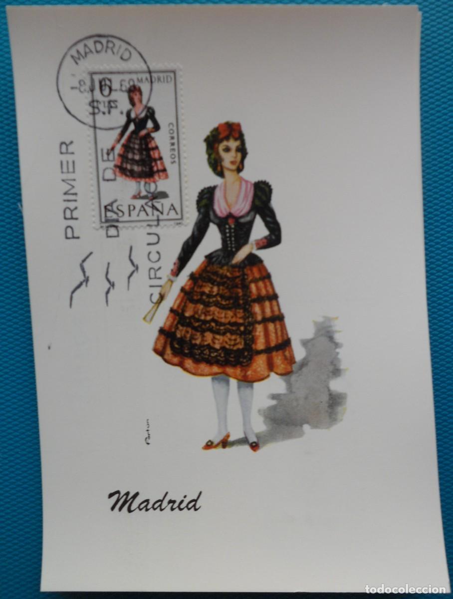 Sellos: 1969-ESPA&Ntilde;A-TARJETAS MAXIMAS-VER FOTO-TRAJES REGIONALES-N&ordm;19O4-MADRID