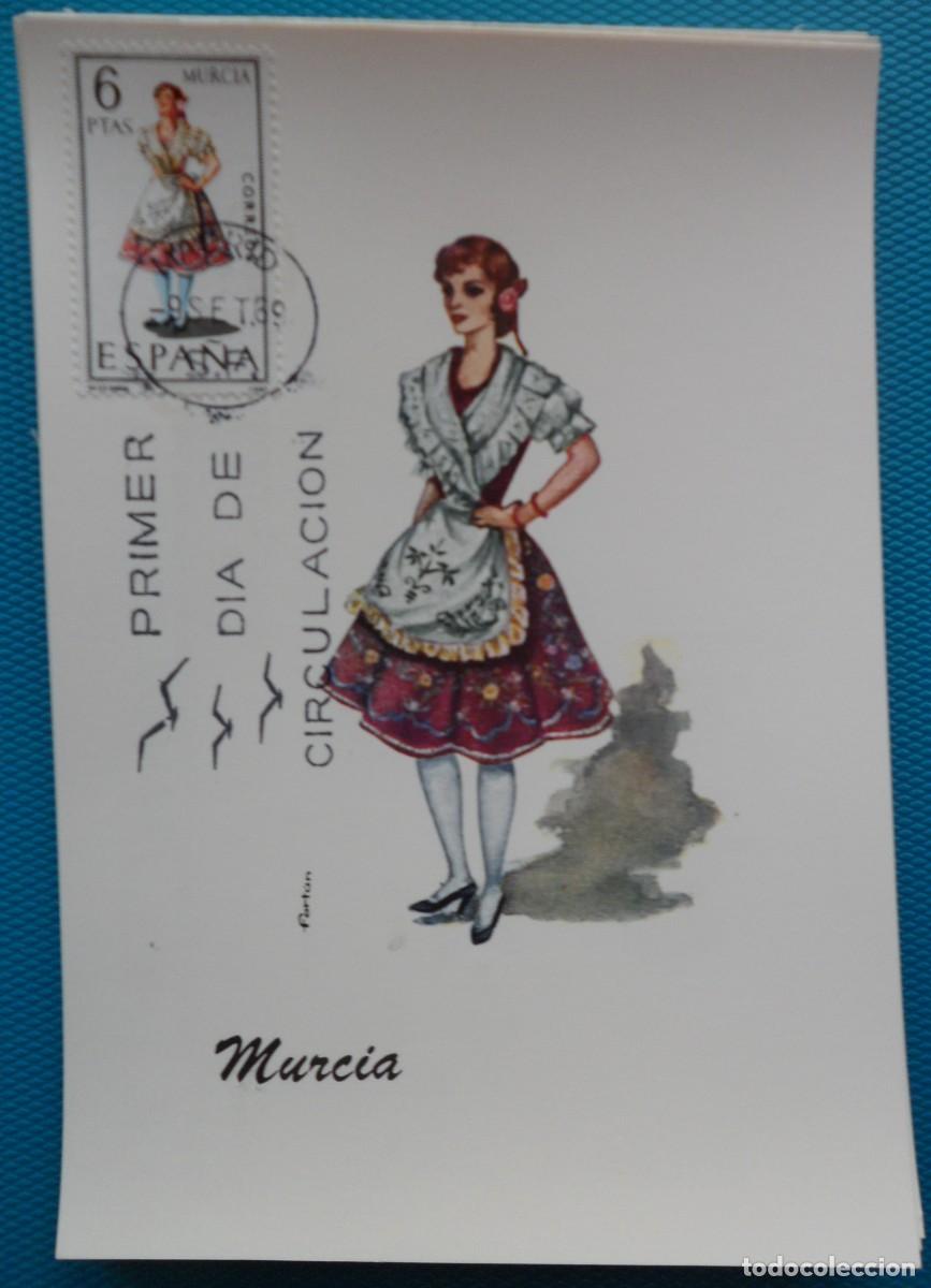 Sellos: 1969-ESPA&Ntilde;A-TARJETAS MAXIMAS-VER FOTO-TRAJES REGIONALES-N&ordm;19O6-MURCIA