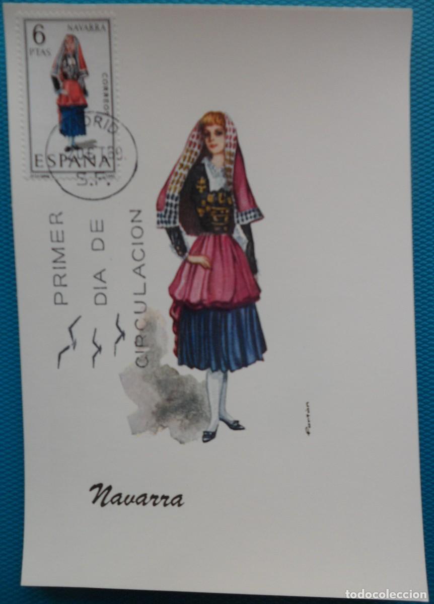 Sellos: 1969-ESPA&Ntilde;A-TARJETAS MAXIMAS-VER FOTO-TRAJES REGIONALES-N&ordm;19O7-NAVARRA