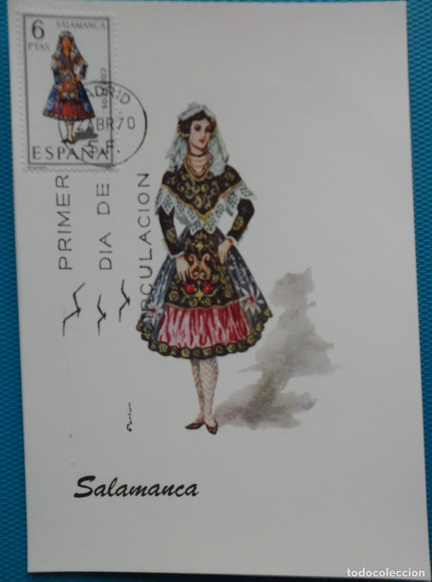 Sellos: 1970-ESPA&Ntilde;A-TARJETAS MAXIMAS-VER FOTO-TRAJES REGIONALES-N&ordm;1952-SALAMANCA