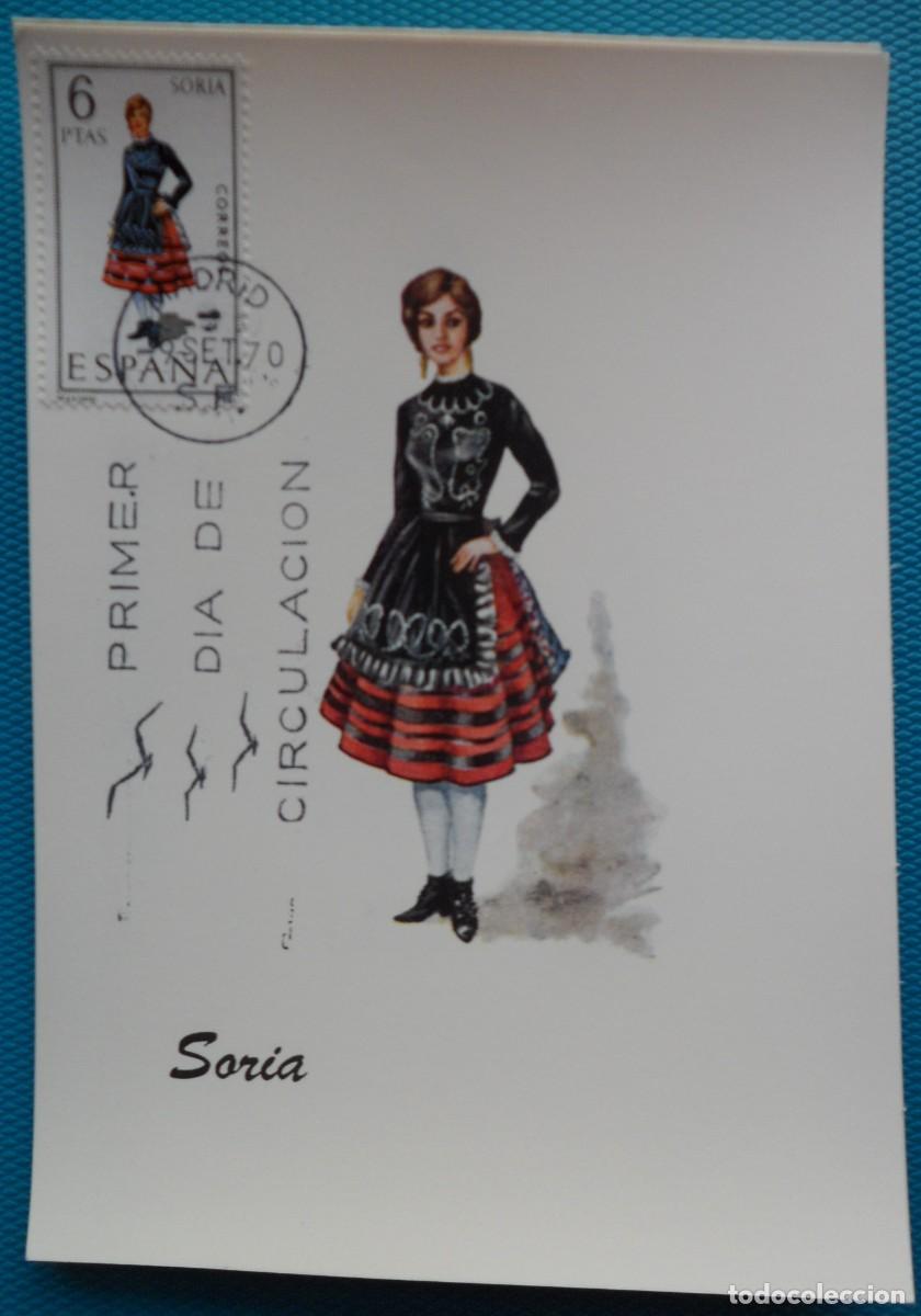 Sellos: 1970-ESPA&Ntilde;A-TARJETAS MAXIMAS-VER FOTO-TRAJES REGIONALES-N&ordm;1957-SORIA