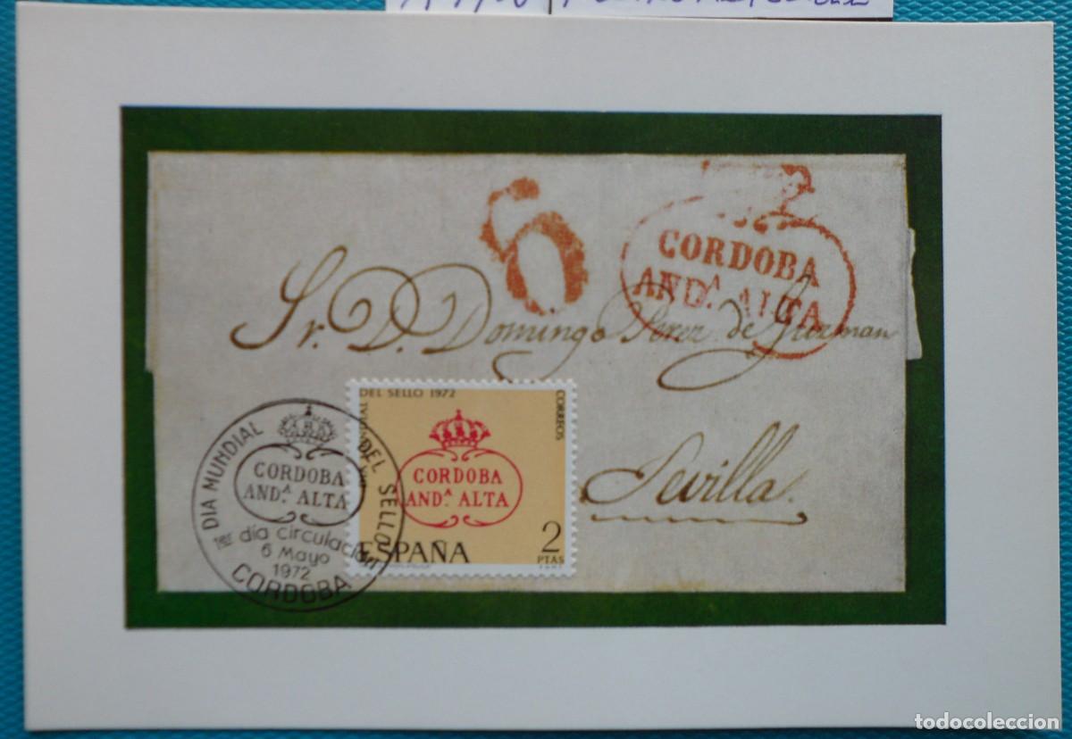 Sellos: 197292-ESPA&Ntilde;A-TARJETAS MAXIMAS-SERIE COMPLETA-VER FOTO-N&ordm;2092-DIA MUNDIAL DEL SELLO